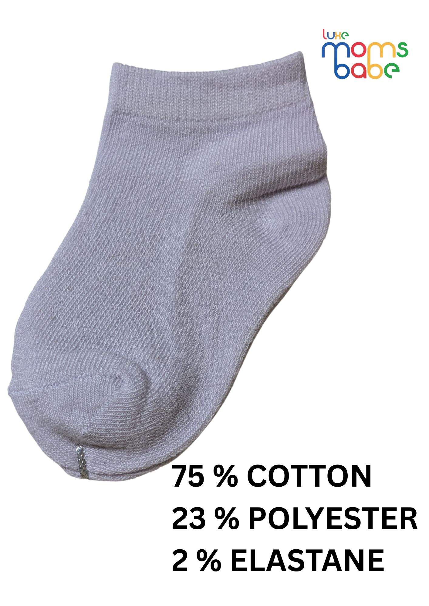 baby socks light blue & light purple