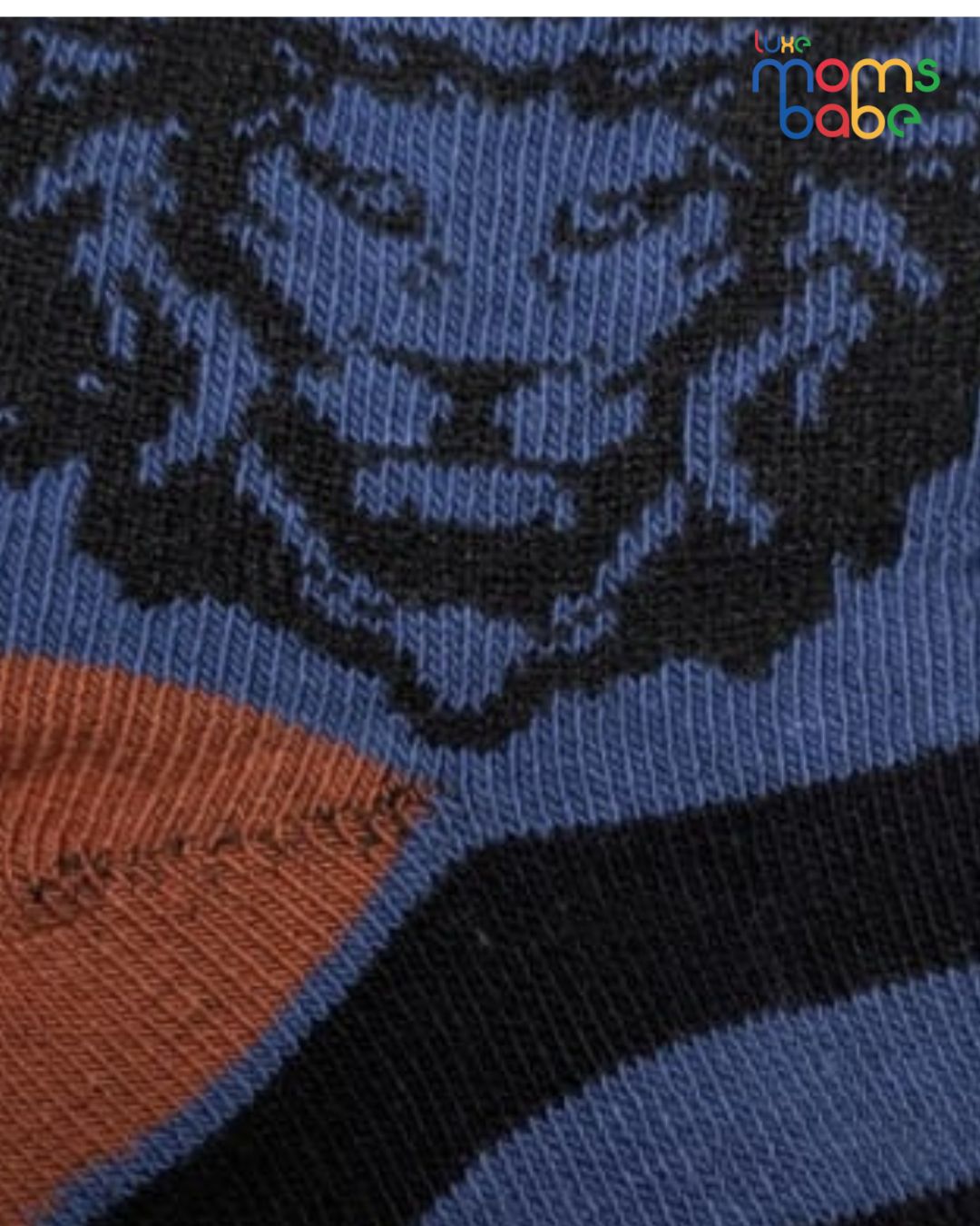 baby socks navy blue & gray