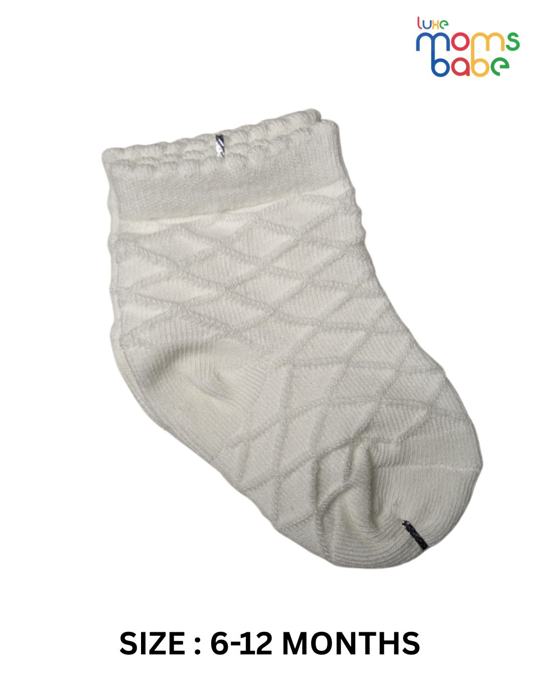 baby socks white & yellow