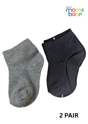 baby socks gray & black