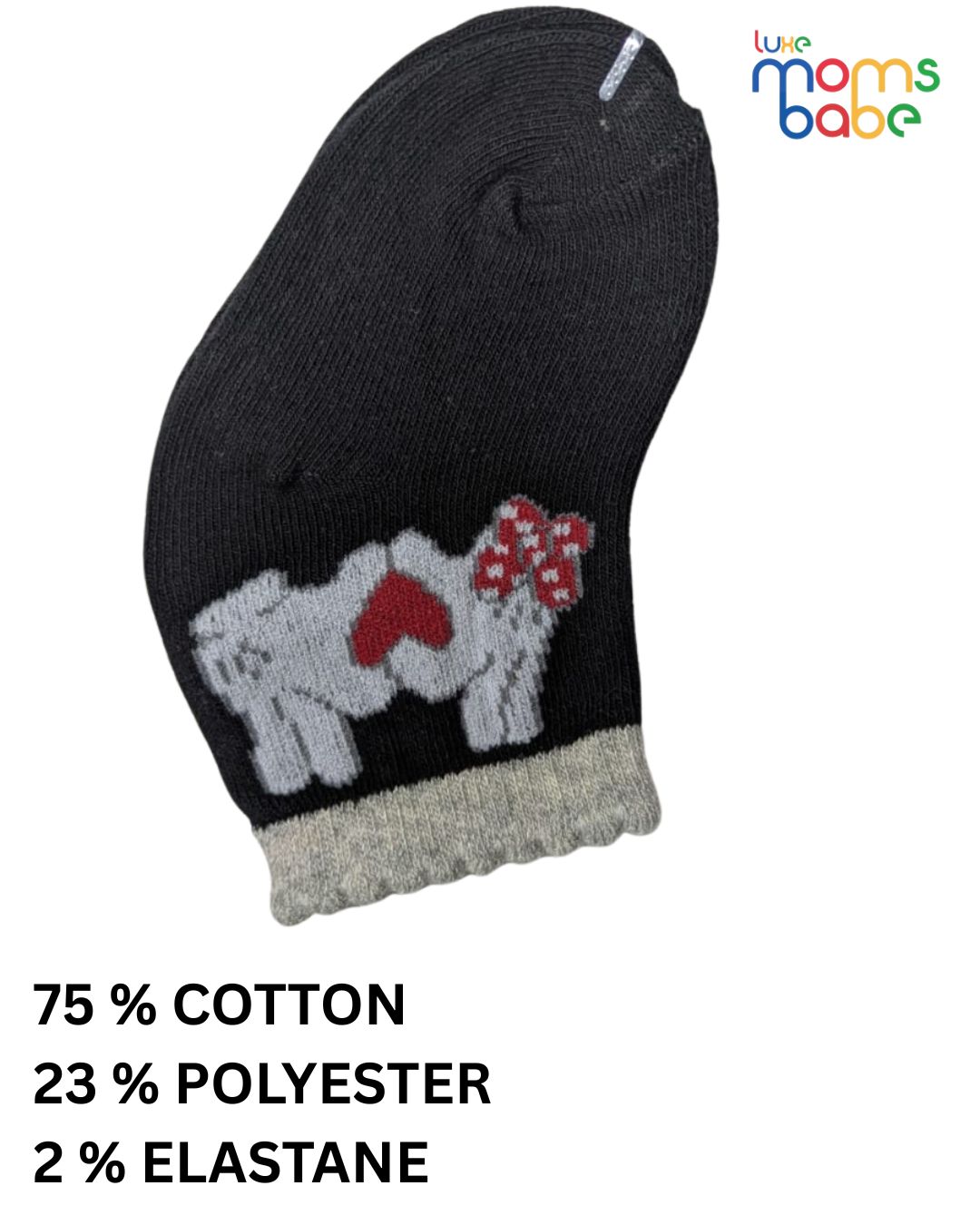 baby socks black & green