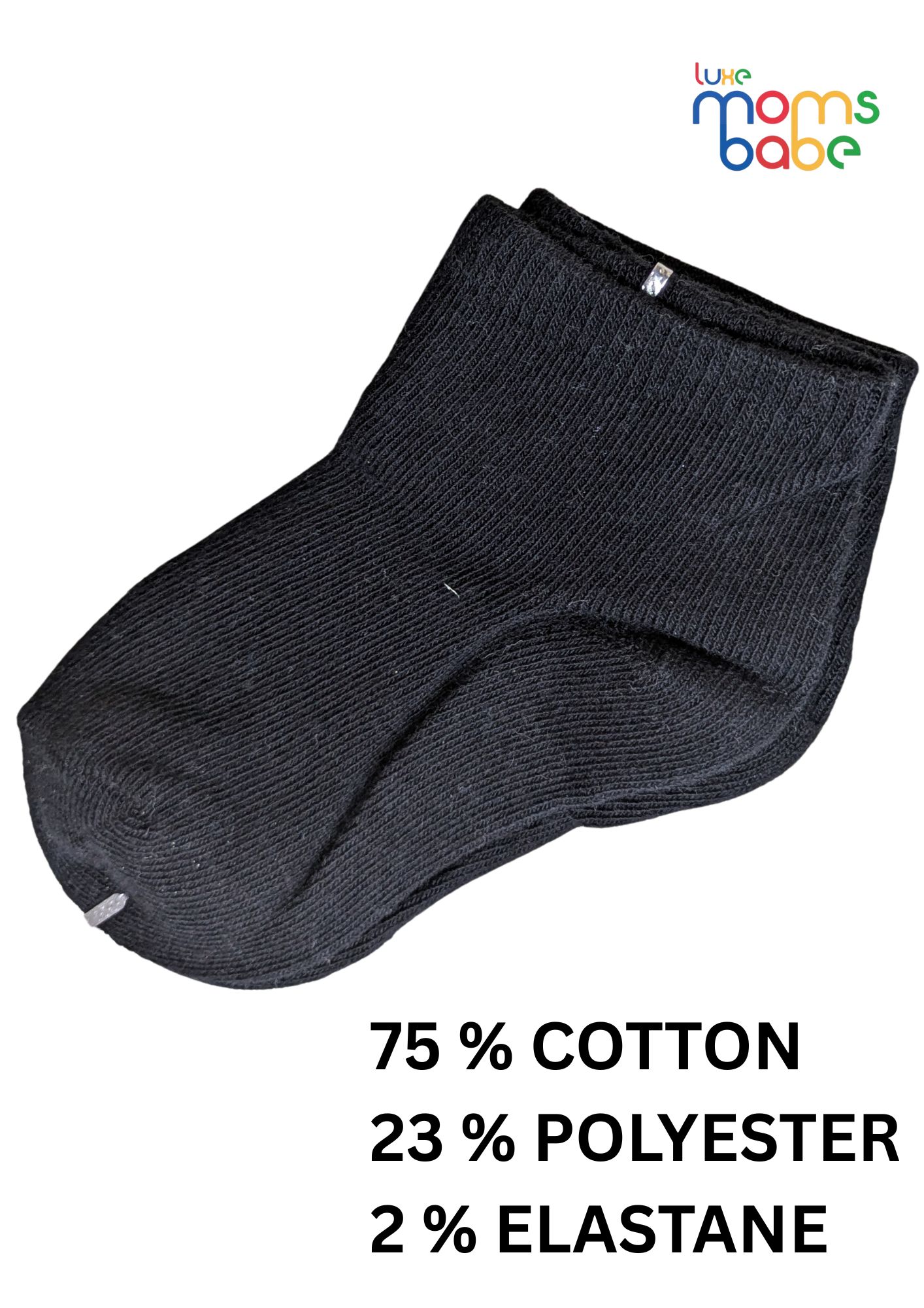 baby socks gray & black