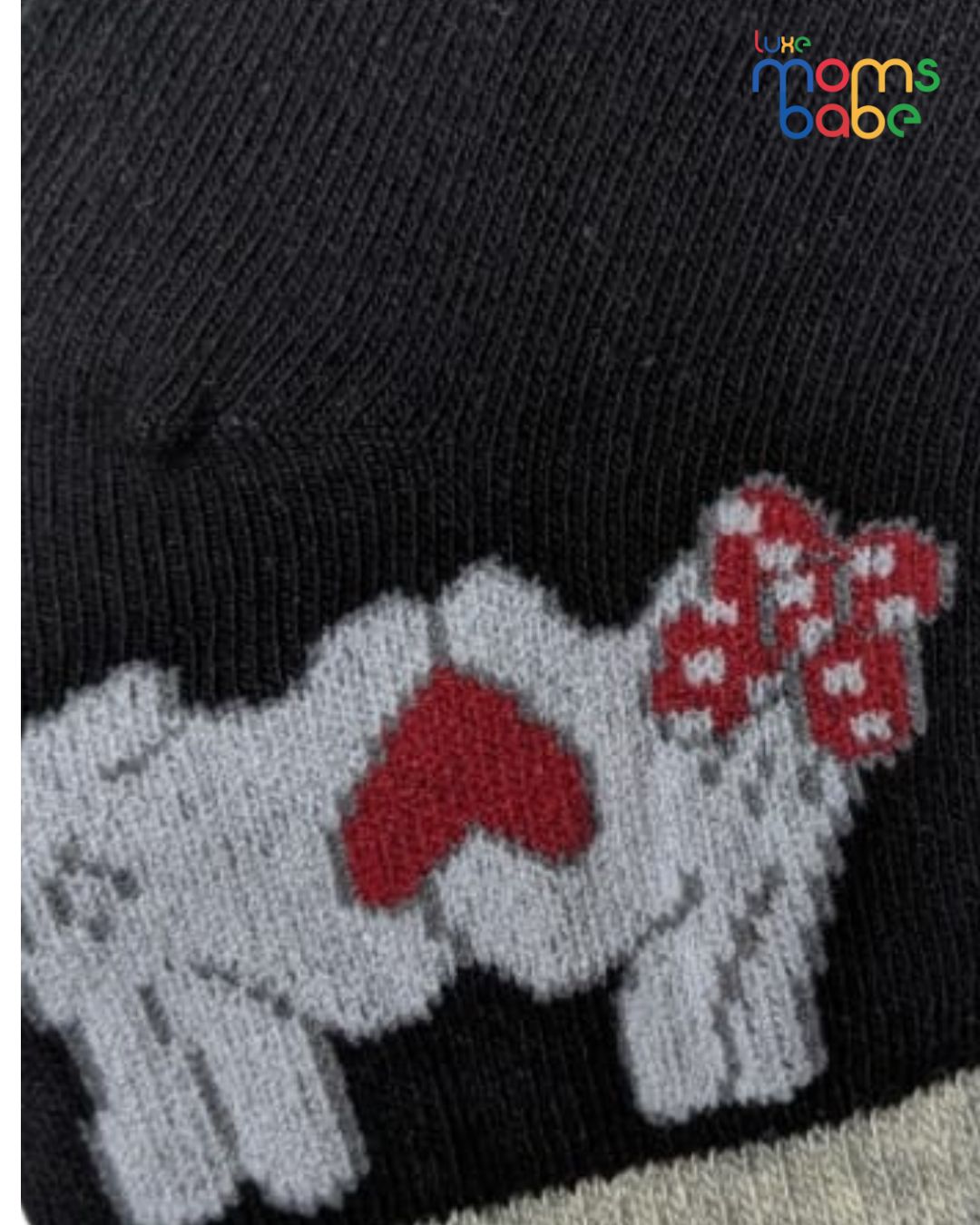 baby socks black & green