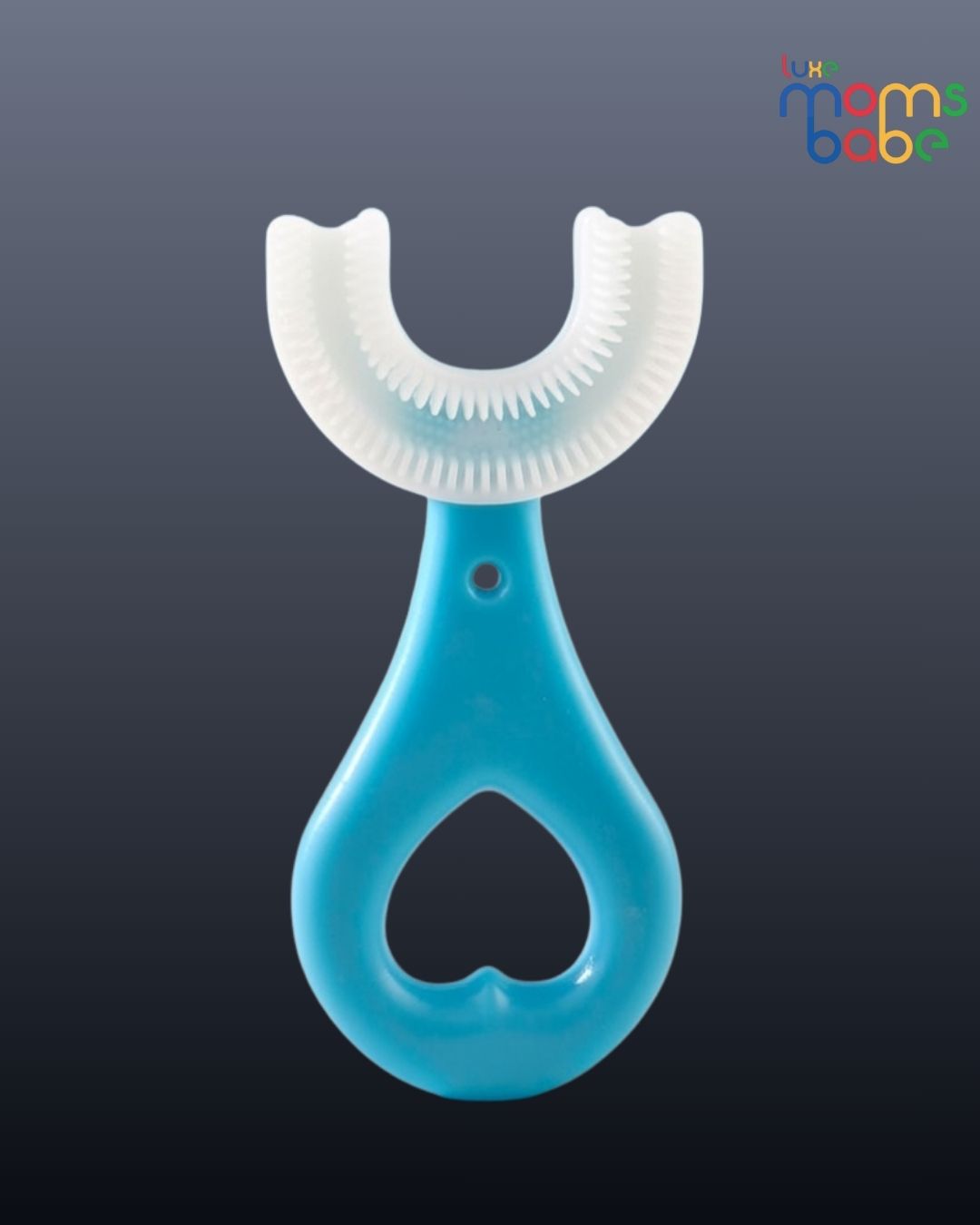 u shaped baby or kids' toothbrush pink