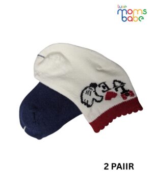 baby socks navy blue & white