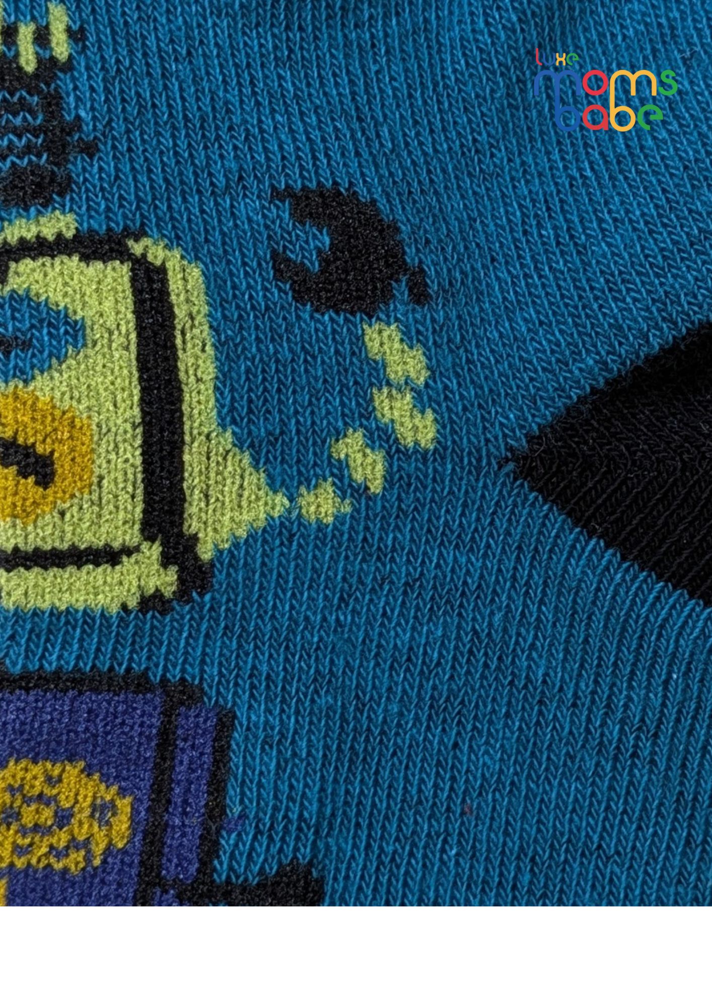 baby socks cream & dark blue baby socks cream & dark blue