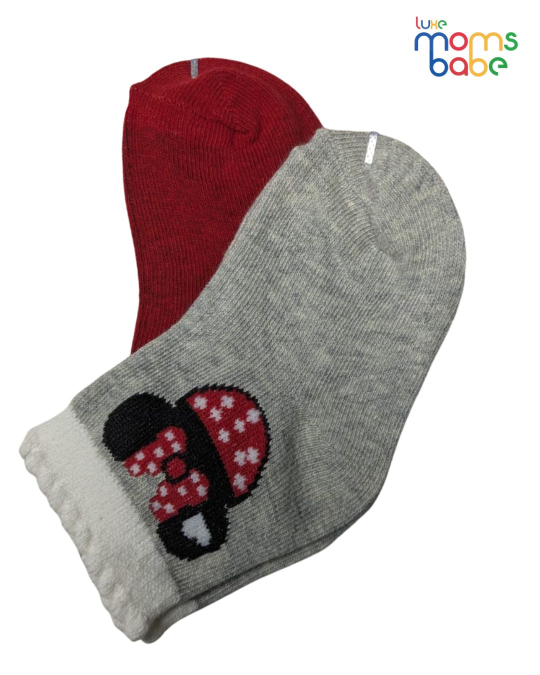 baby socks red & gray baby socks red & gray