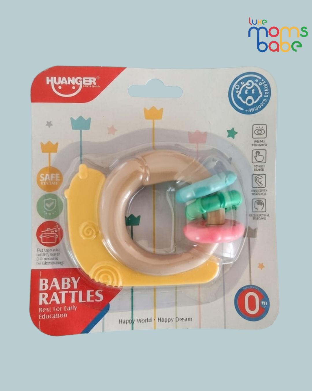 teether and rattle toy set