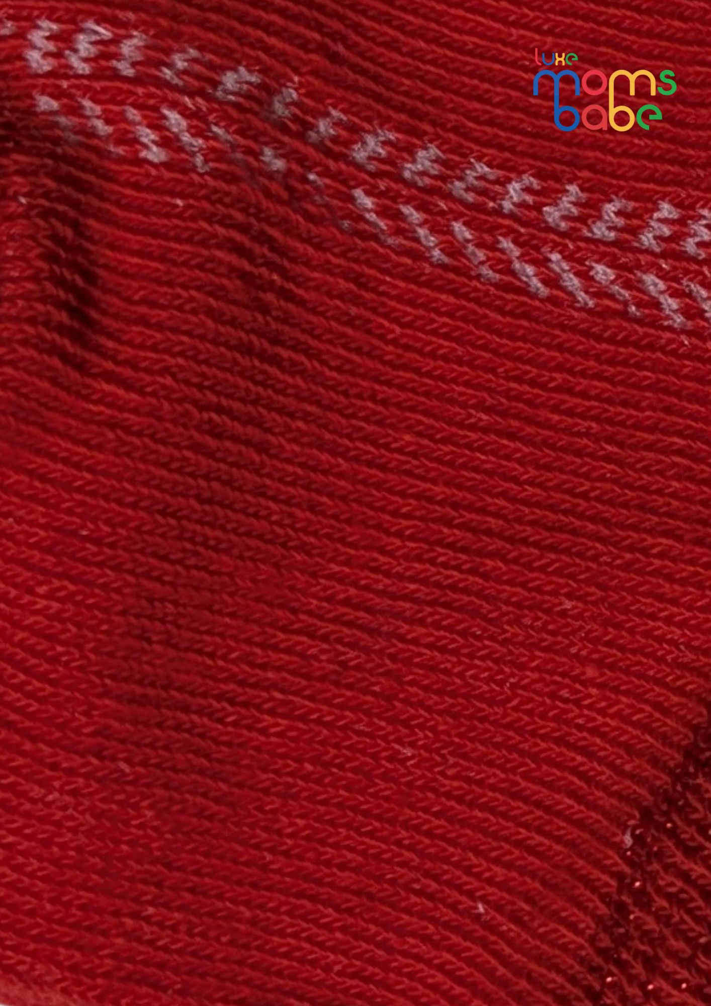 baby socks red & gray