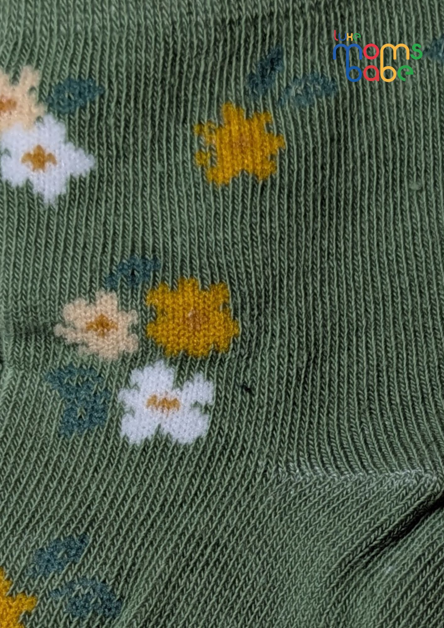 baby socks pink & green