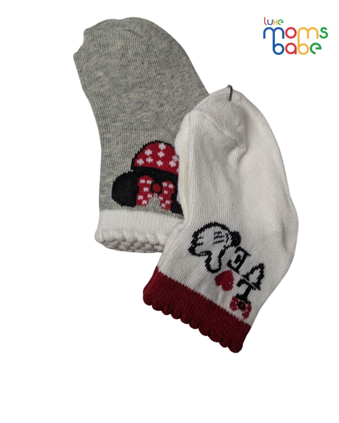 baby socks gray & white baby socks gray & white