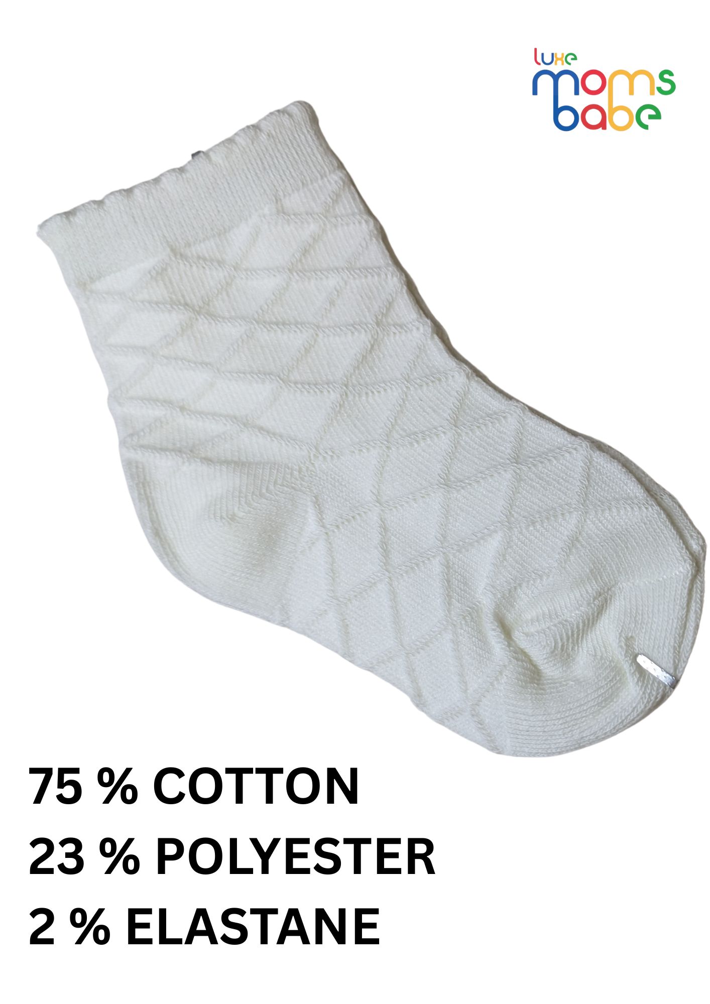 baby socks pink & white