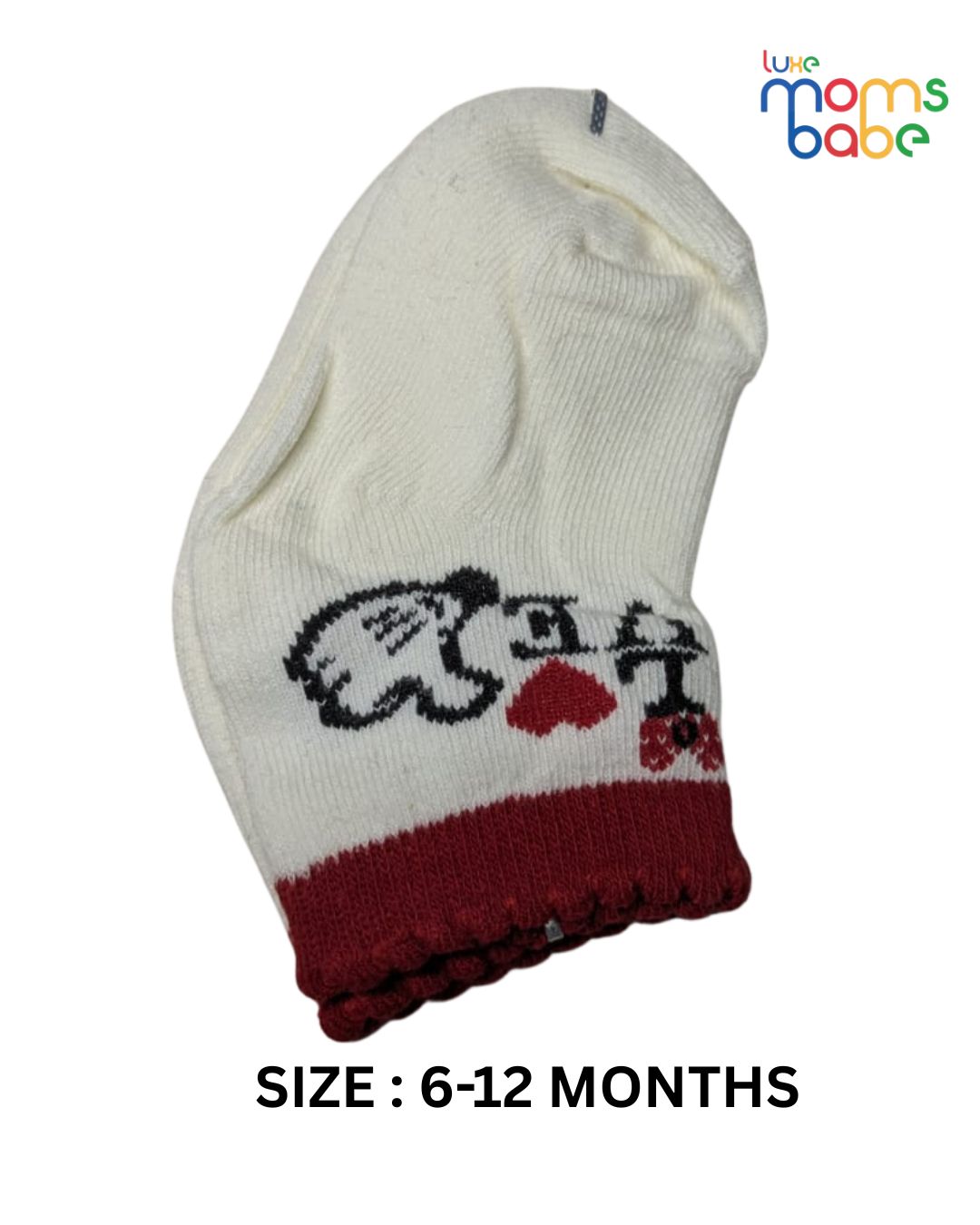 baby socks white & black