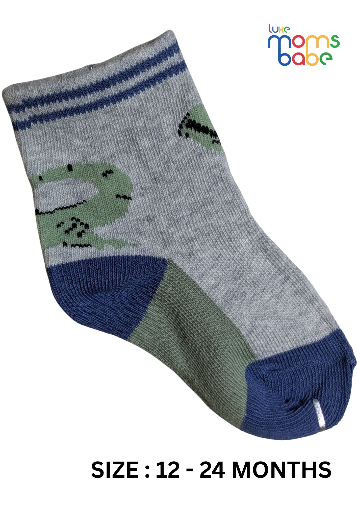 baby socks gray & dark blue baby socks gray & dark blue