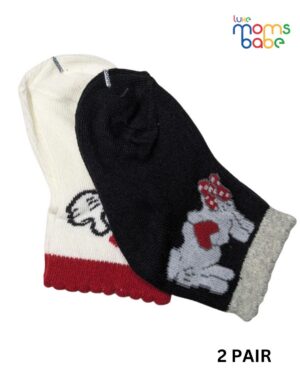 baby socks white & black