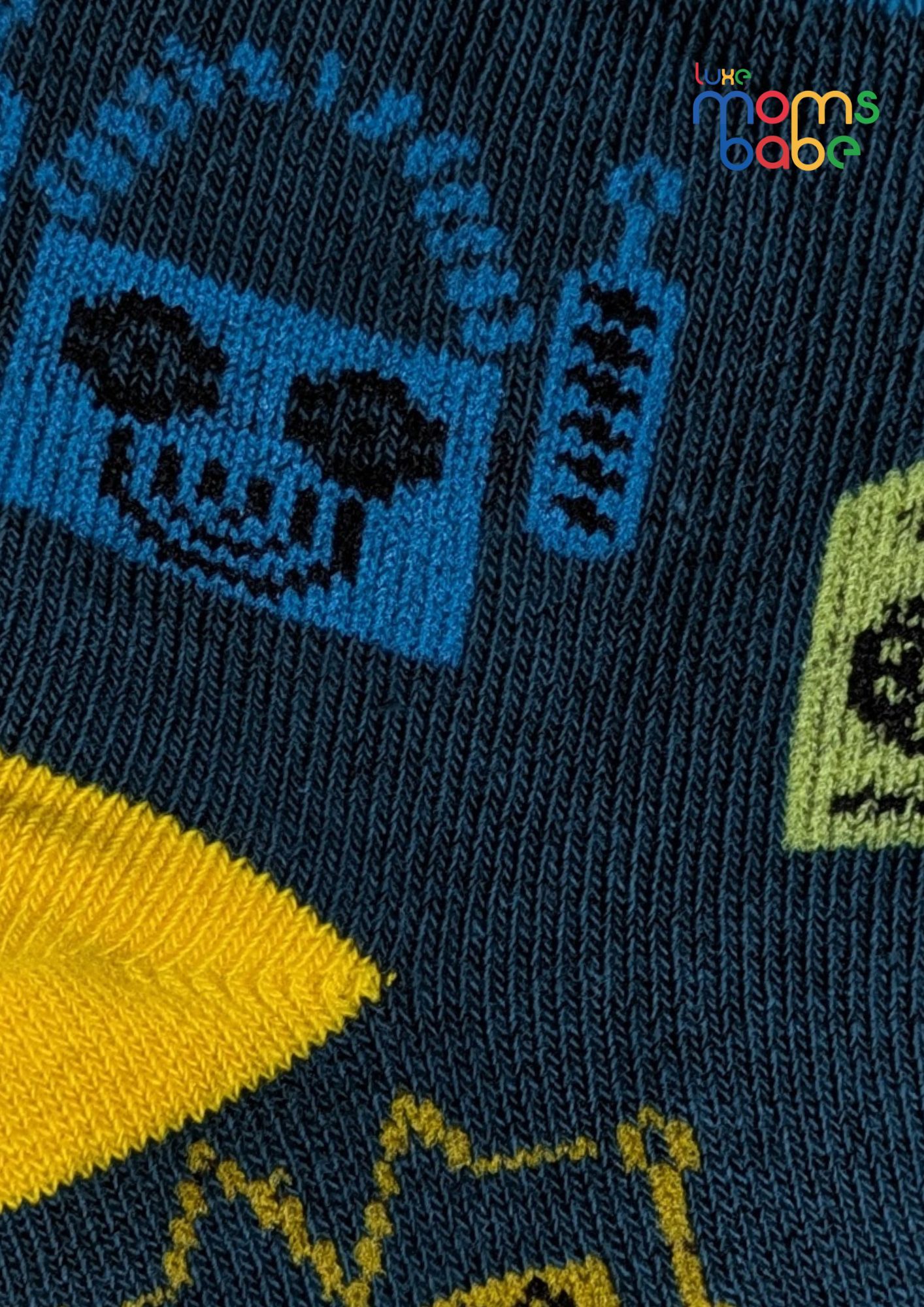 baby socks gray & dark blue baby socks gray & dark blue