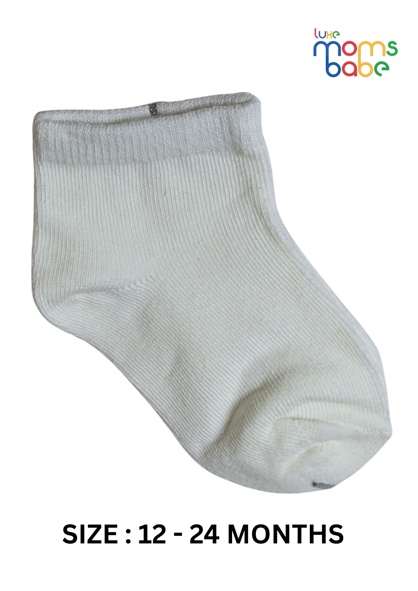 baby socks navy blue & white