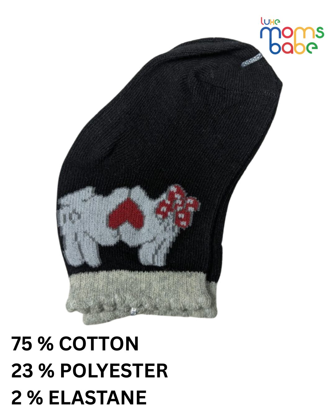 baby socks red & black