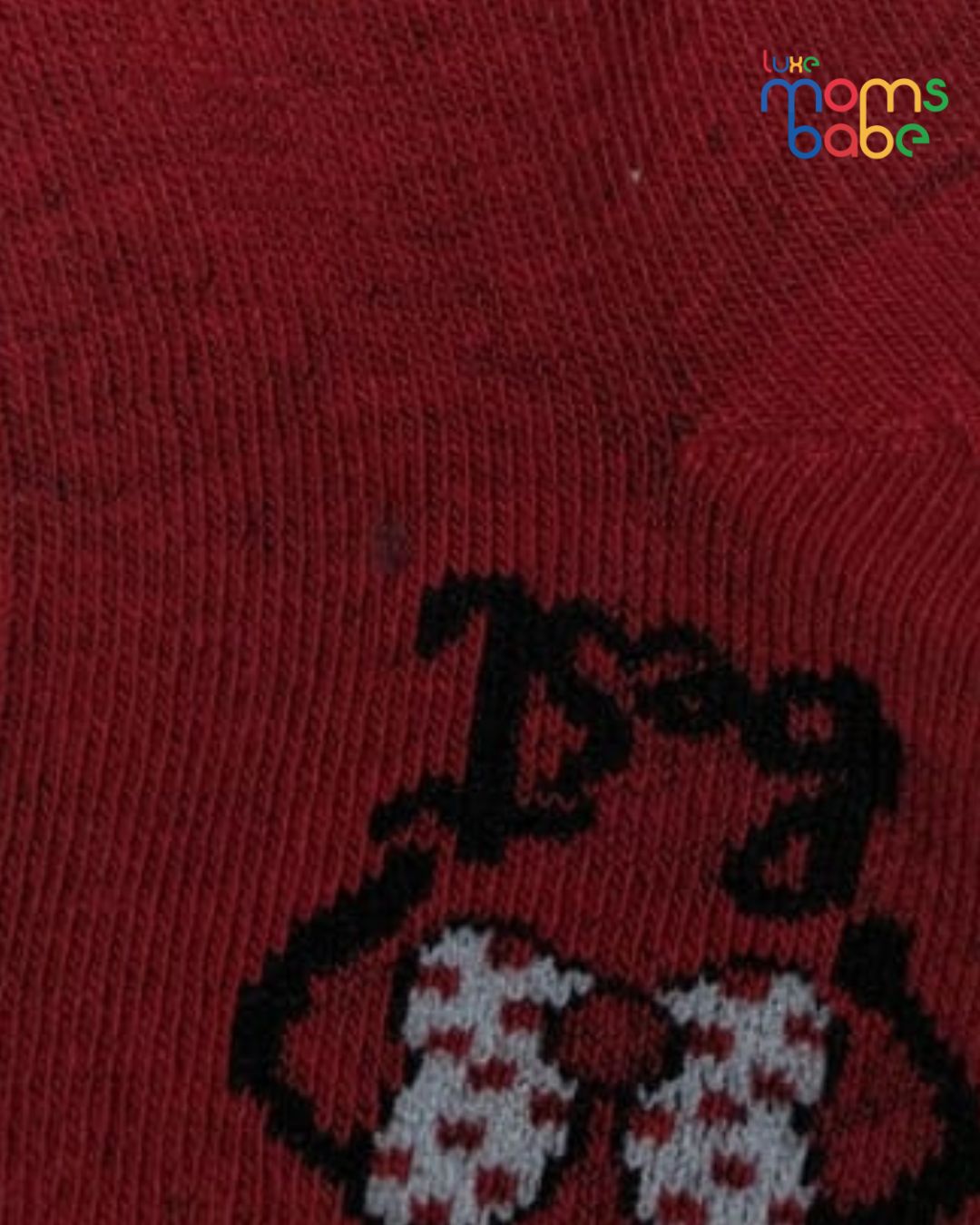 baby socks red & black