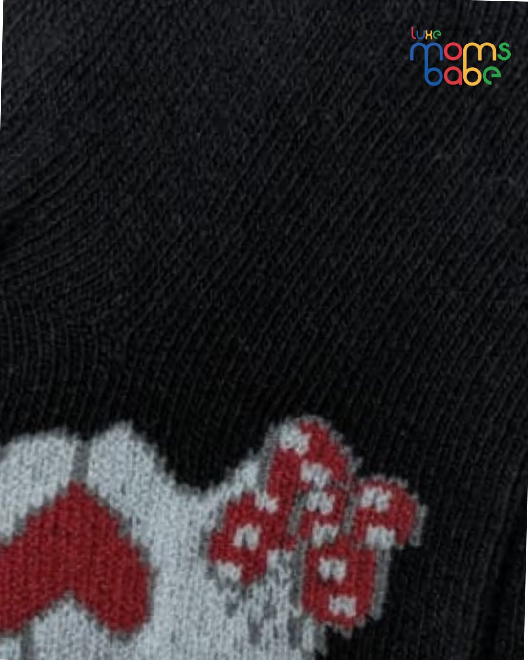 baby socks red & black