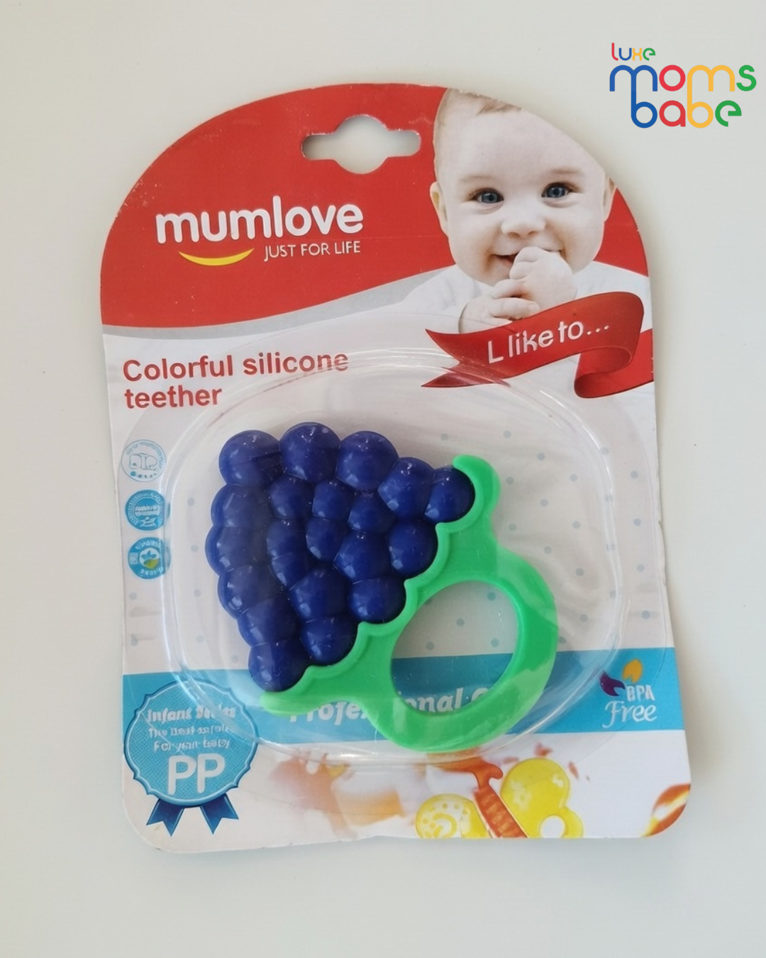 grape shaped silicone baby teether