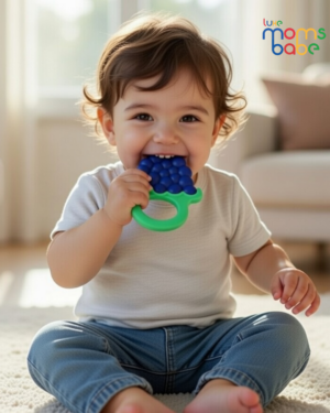 grape shaped silicone baby teether