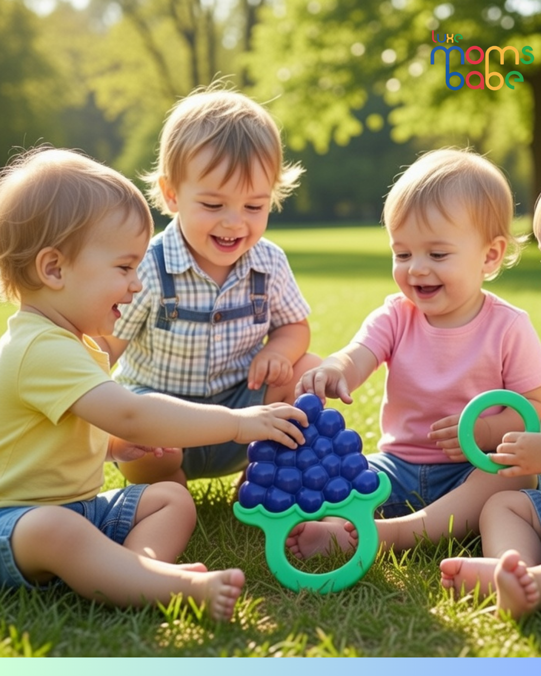 grape shaped silicone baby teether