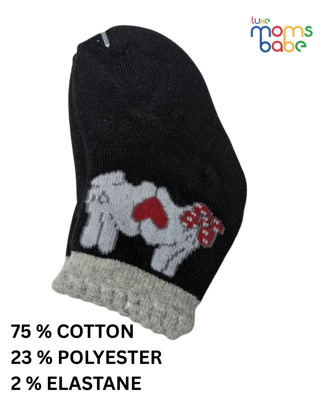 baby socks black & navy blue