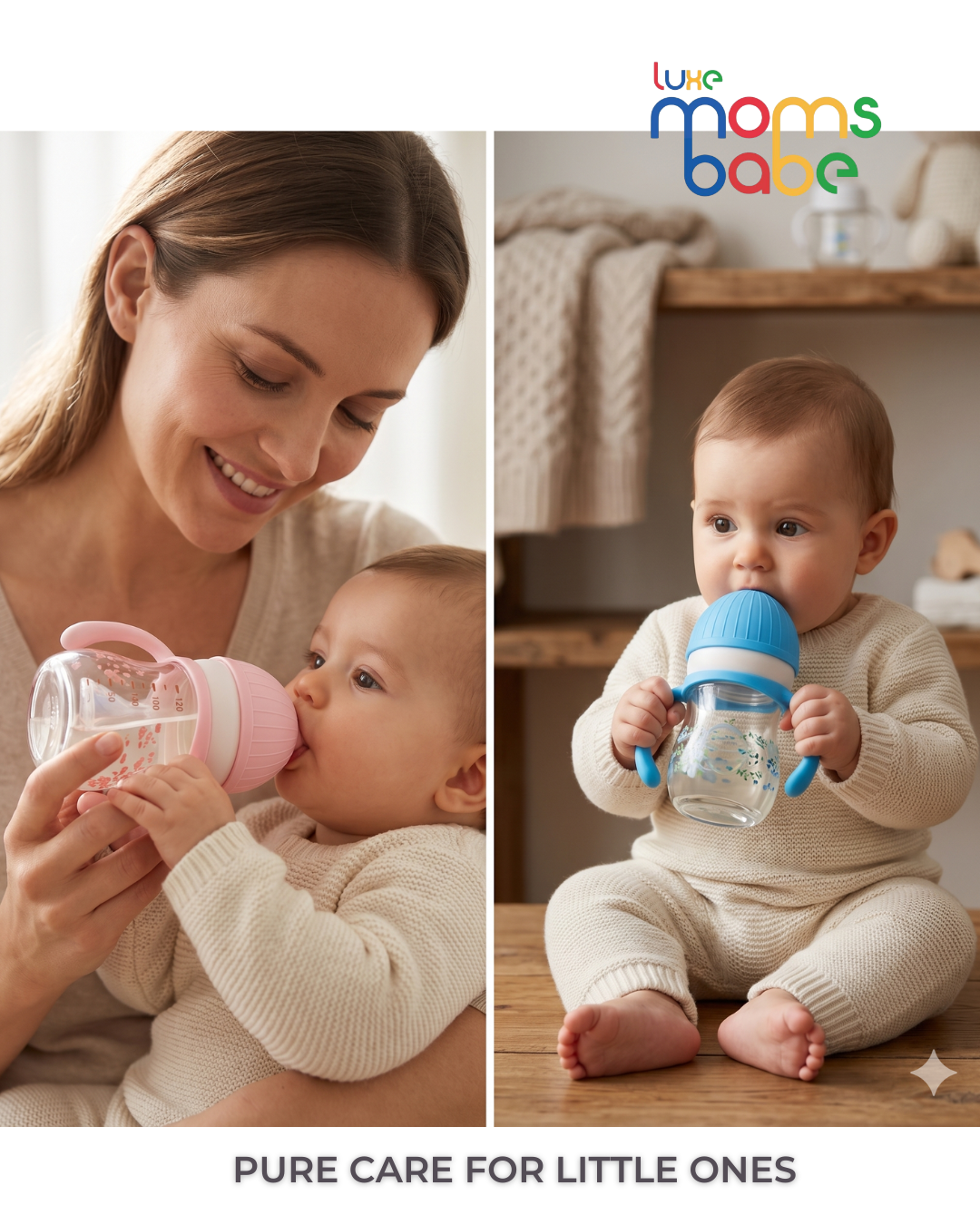baby feeding glass bottle with handles baby feeding glass bottle with handles