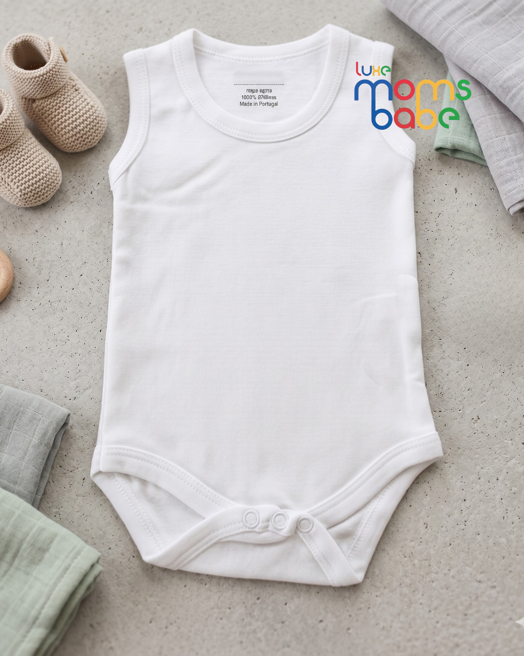 baby bodysuit innerwear – white soft cotton