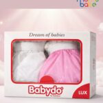 baby waterproof diaper pants (nappy covers) luxe moms babe ( pink & white in 1 set)