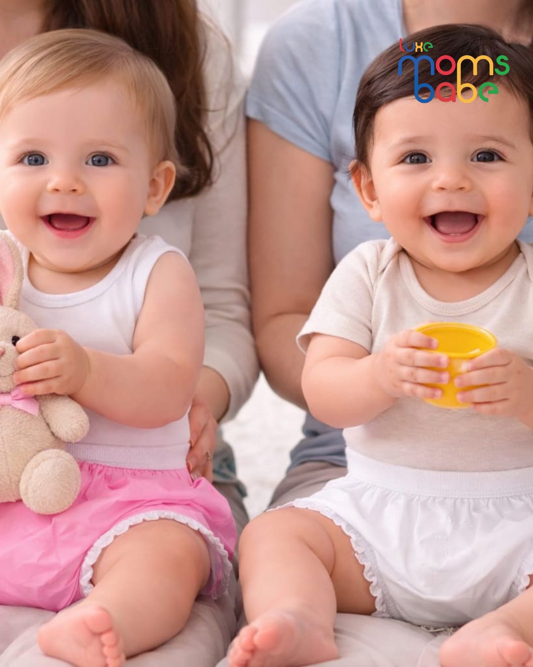 baby waterproof diaper pants (nappy covers) luxe moms babe ( pink & white in 1 set)