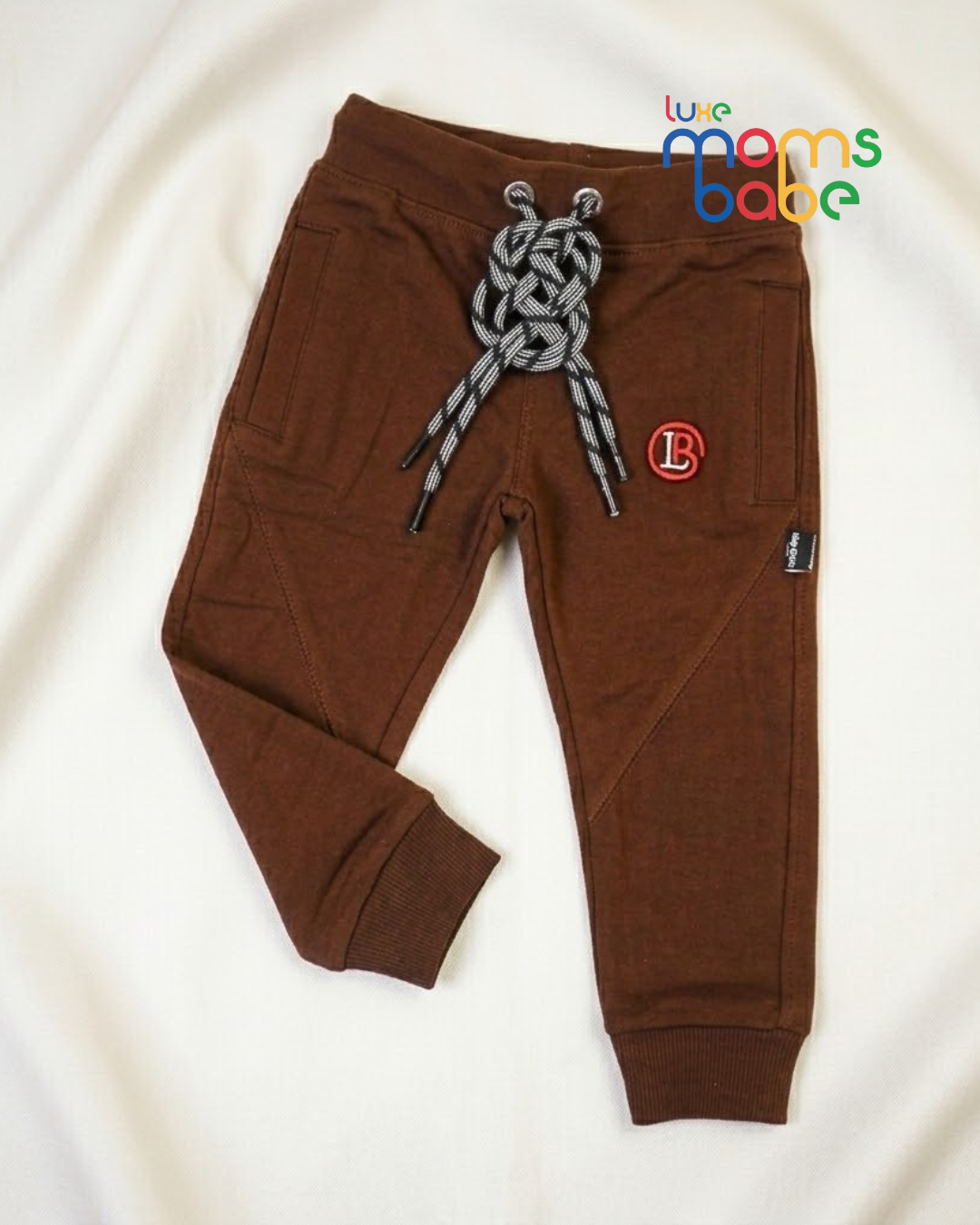 kids cotton jogger pants with drawstring waist & ribbed cuffs (1–6 years) kids cotton jogger pants with drawstring waist & ribbed cuffs (1–6 years)