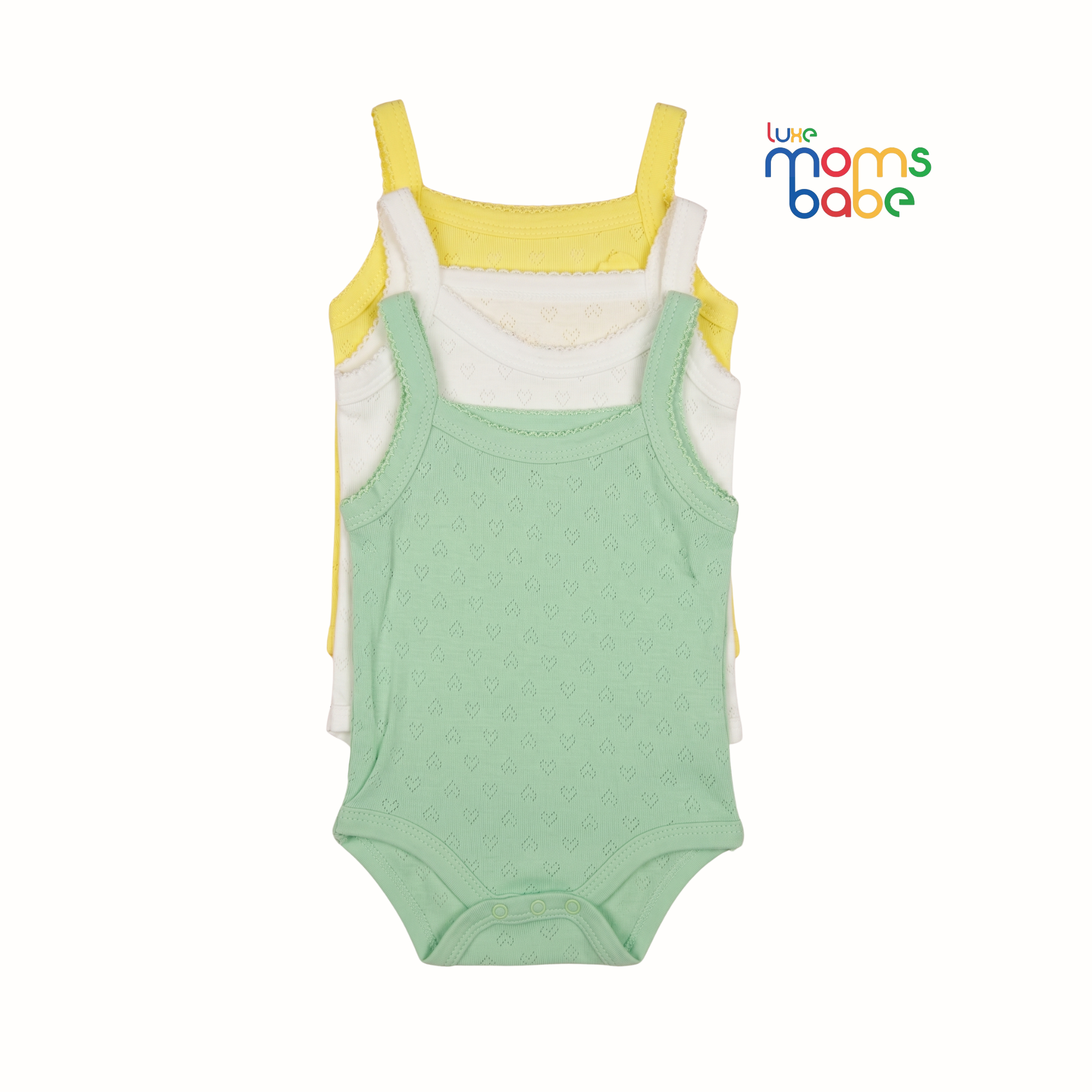 3 pack baby girl cotton singlet bodysuits – soft pointelle knit sleeveless onesies (0–24 months