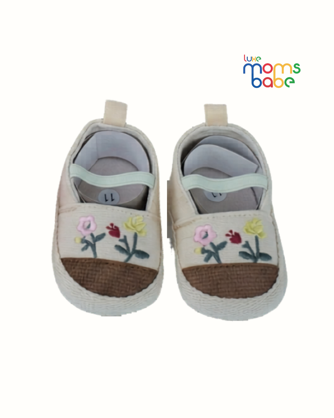 baby first walker shoes – floral embroidered soft sole sneakers (6–18 months)