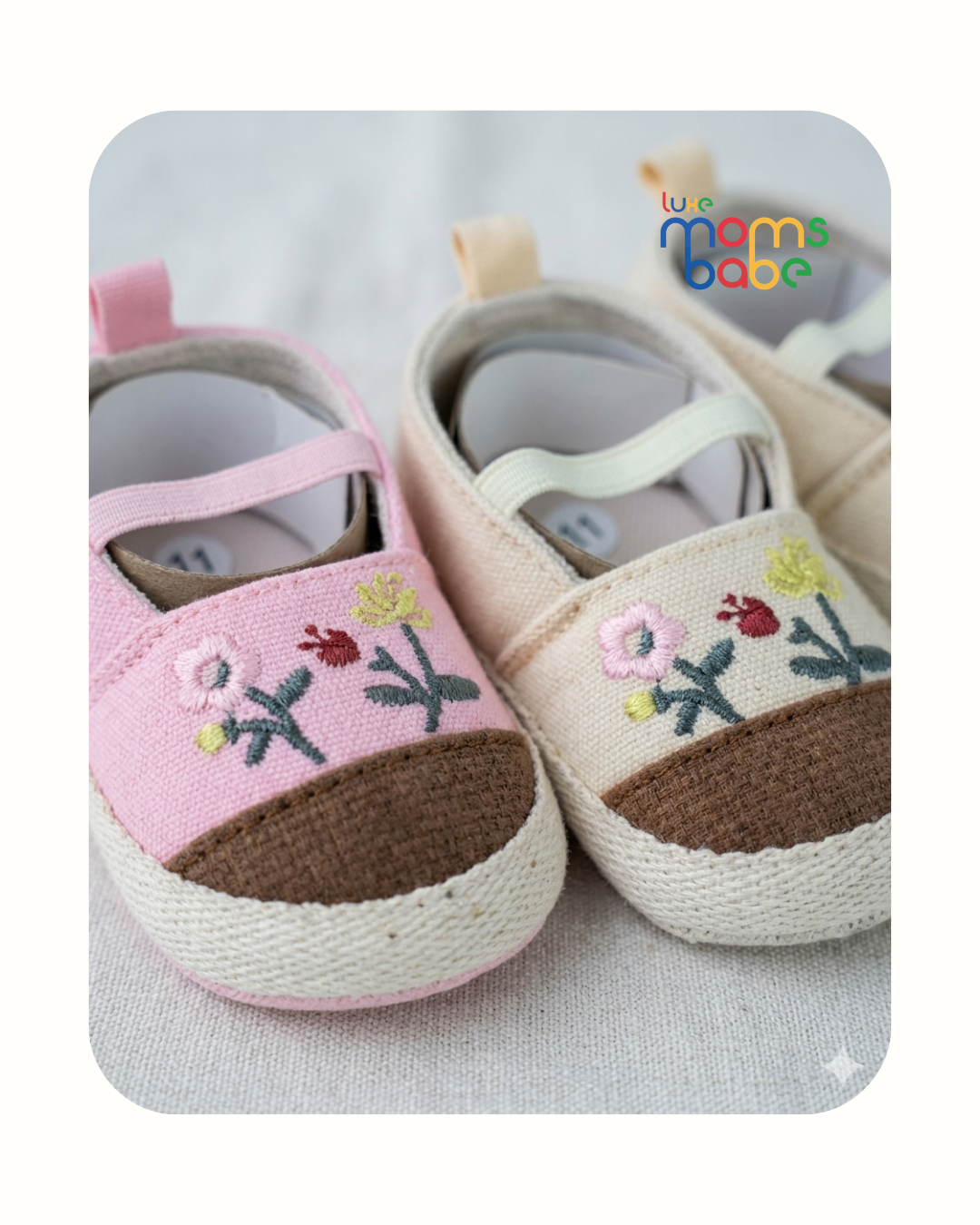 baby first walker shoes – floral embroidered soft sole sneakers (6–18 months)