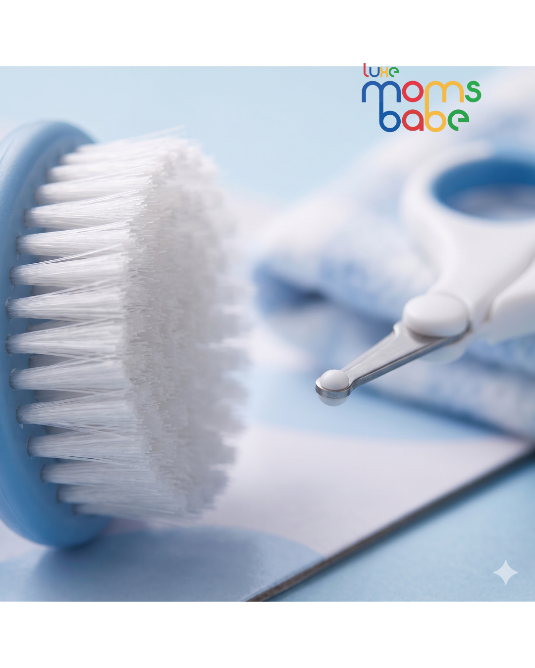 baby grooming kit 4 in 1 by mumlove – newborn care set (0+ months, bpa free)