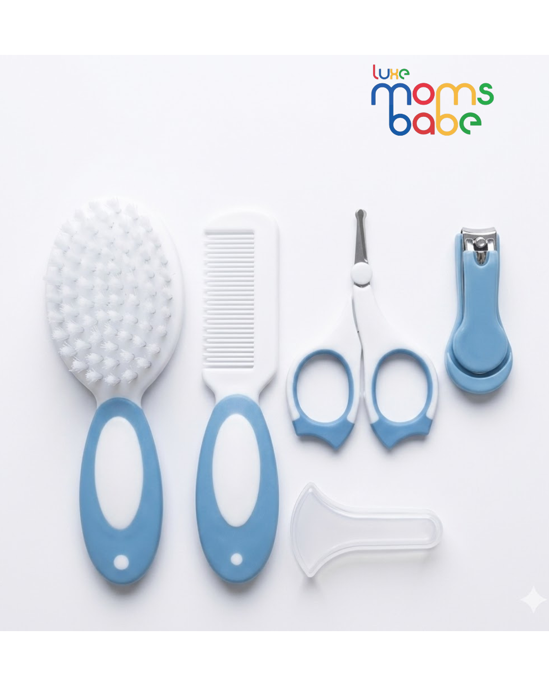 baby grooming kit 4 in 1 by mumlove – newborn care set (0+ months, bpa free)