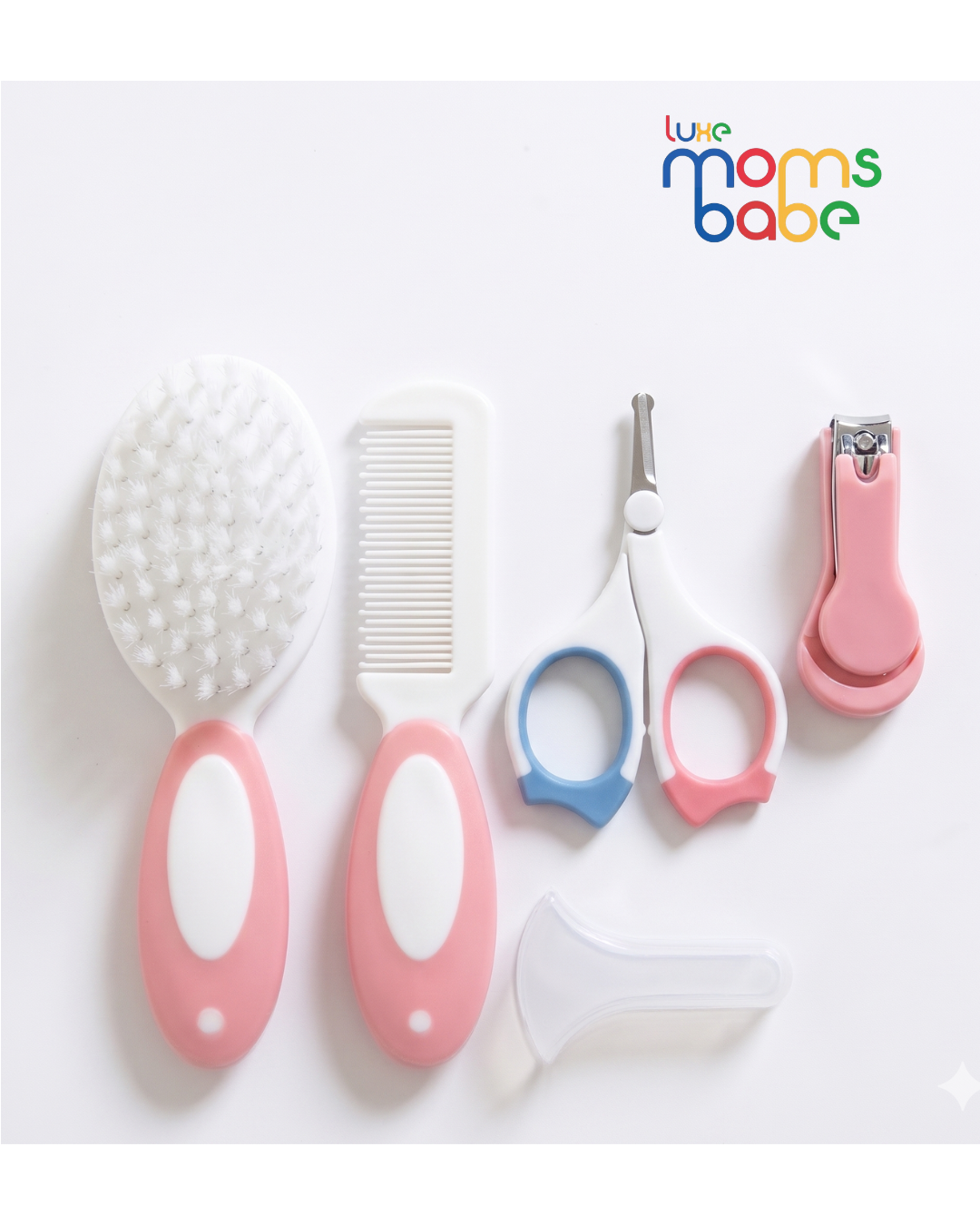baby grooming kit 4 in 1 by mumlove – newborn care set (0+ months, bpa free)