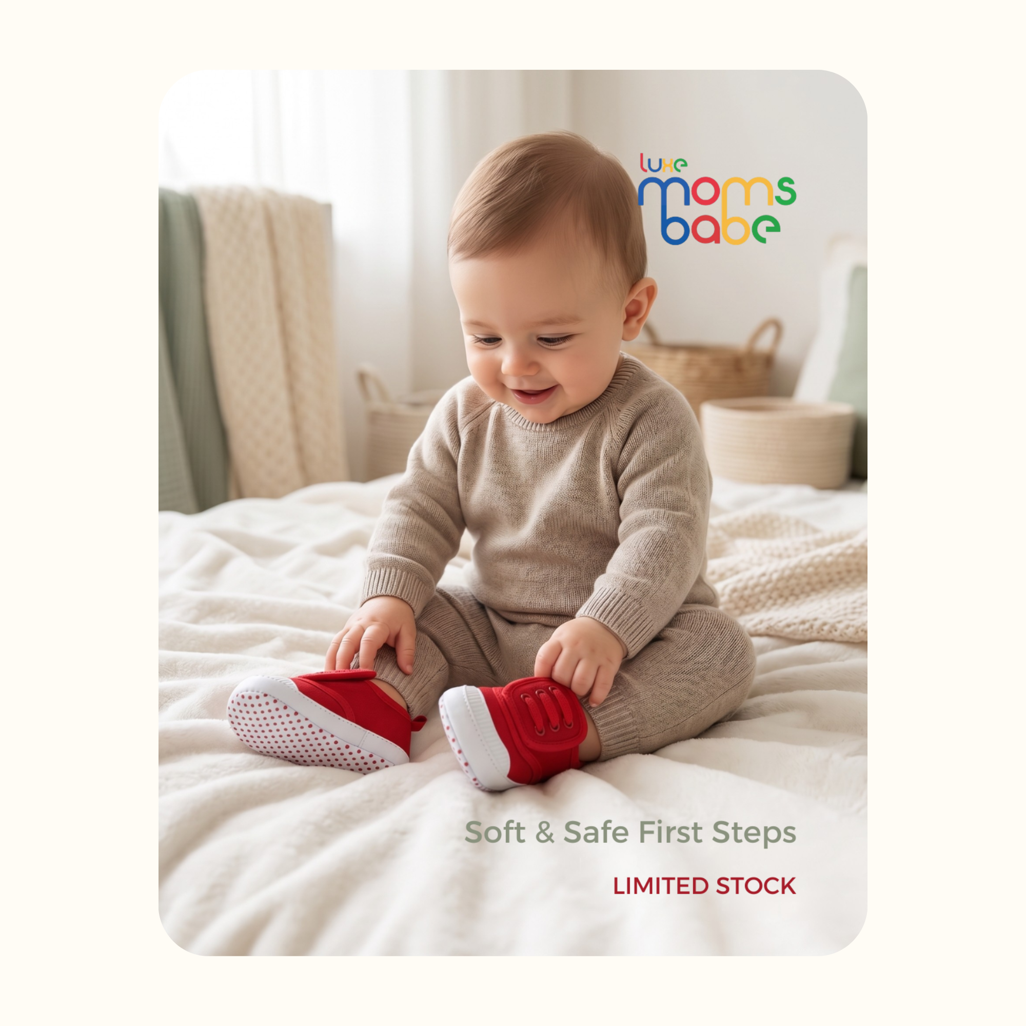 unisex baby toddler canvas sneakers – soft sole first walker shoes (6–18 months)