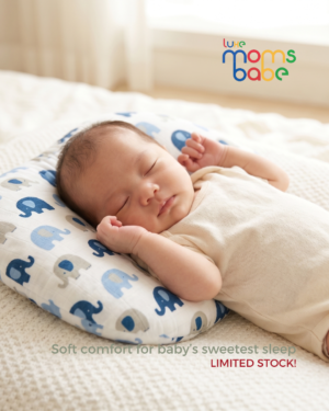 infant pillow – soft & breathable baby support (26 x 20 cm)