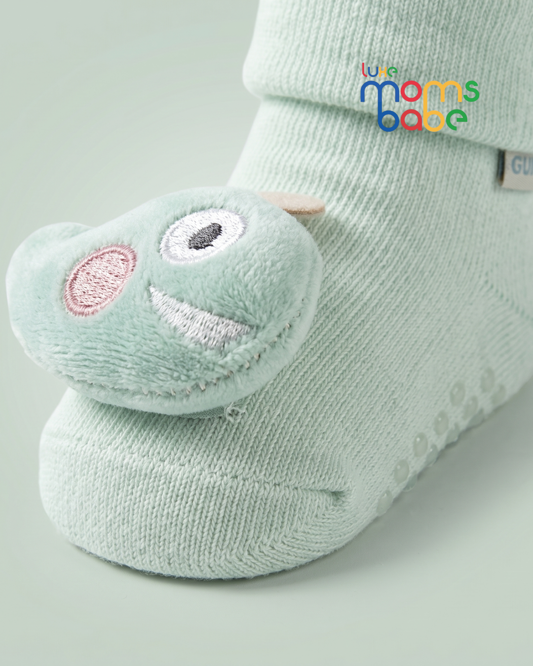 3d cartoon baby socks – soft hosiery cotton anti skid infant booties (0–12 months)