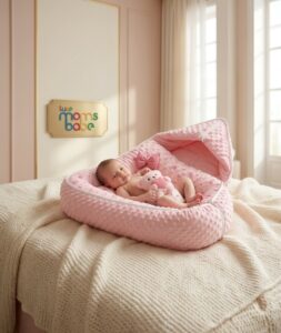 Baby Carry Nest – Soft & Cozy Portable Newborn Bedding Lounger