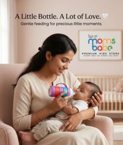Wide-Neck Glass Baby Bottle – BPA-Free Borosilicate Glass