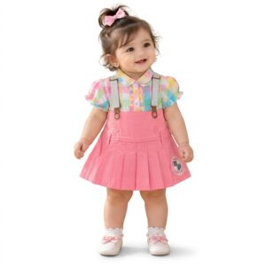 Home Baby Girl Pastel Charm – 2-Piece Outfit Set