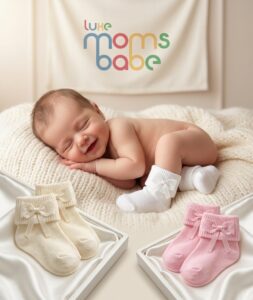 Newborn Lace Bow Socks